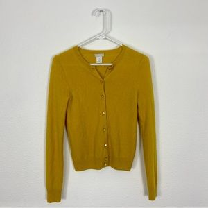 J. Crew 100% Cashmere Cardigan Sweater